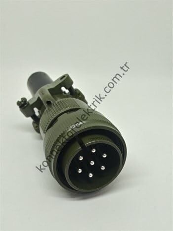 KUKDONG MS3106F 20-15P 7 Pin Metal Kasa Kablo Tipi Erkek Askeri Konnektör