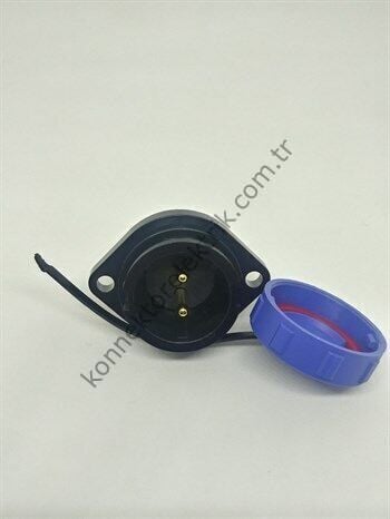 WEIPU SY2113/P2 2 Pin IP67 Plastik Kasa Bayonet Kablo Tipi Erkek Su Geçirmez Konnektör