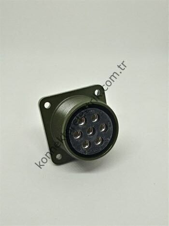 KUKDONG MS3102E 20-15S 7 Pin Metal Kasa Panel Tipi Dişi Askeri Konnektör