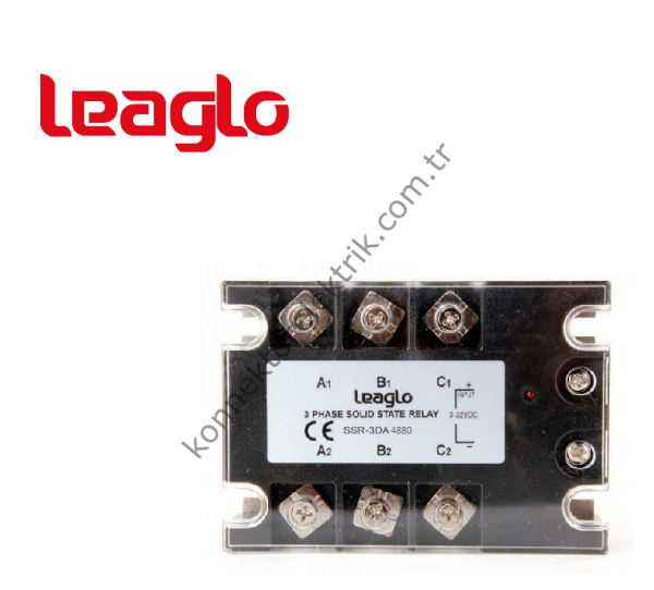 LEAGLO 3DA-4880 Üç Fazlı SSR Giriş:3-32V DC Çıkış: 24-480V AC