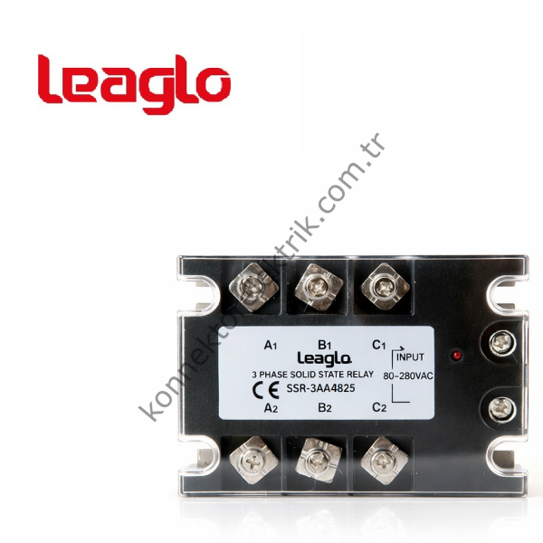 LEAGLO 3AA-4825 Üç Fazlı SSR Giriş:80-250V AC Çıkış: 90-480V AC