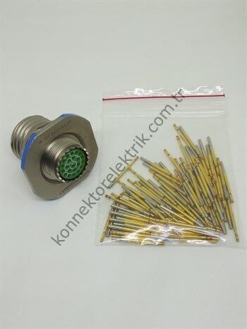 AMPHENOL D38999/24FC35SN (MIL-DTL) 22 Pin Panel Tipi Dişi Askeri Konnektör