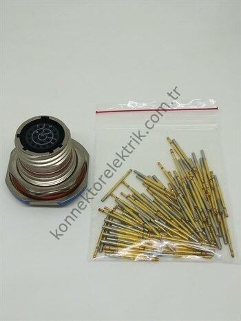 AMPHENOL D38999/24FC35SN (MIL-DTL) 22 Pin Panel Tipi Dişi Askeri Konnektör