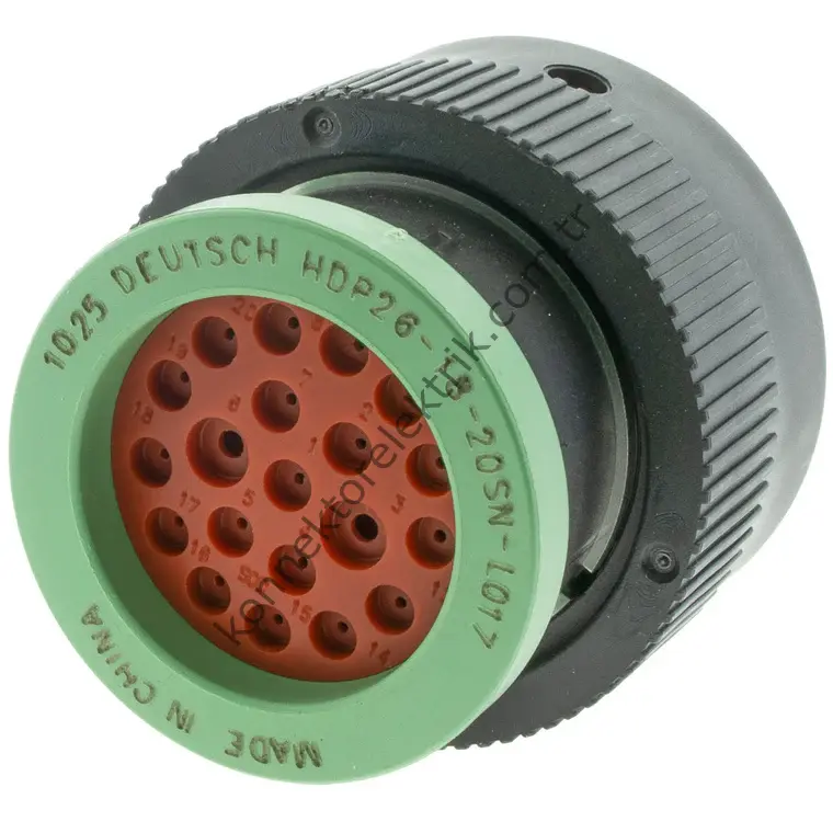 TE CONNECTIVITY HDP26-18-20SN 20 Pin (18+2) Kablo Tipi Dişi Konnektör