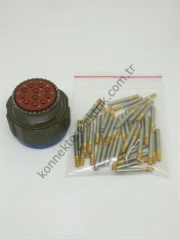 AMPHENOL D38999/26WF11SN (MIL-DTL) 11 Pinli Kablo Tipi Dişi Askeri Konnektör