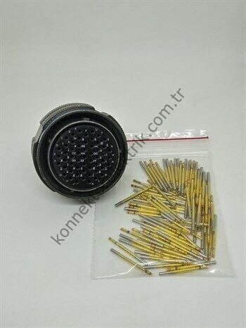 AMPHENOL D38999/26WH55SN (MIL-DTL) 55 Pinli Kablo Tipi Dişi Askeri Konnektör