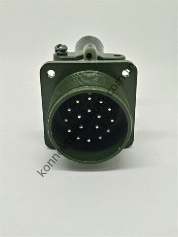 KUKDONG MS3100E 20-29P 17 Pin Metal Kasa Karşıt Kablo Tipi Erkek Askeri Konnektör