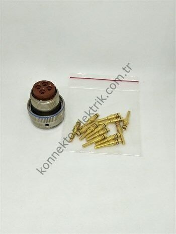 AMPHENOL MS3476L14-4P 4 Pinli Metal Kasa Kablo Tipi Erkek Konnektör