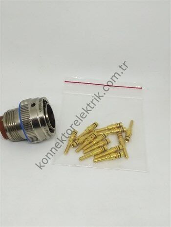 AMPHENOL MS3476L14-4P 4 Pinli Metal Kasa Kablo Tipi Erkek Konnektör
