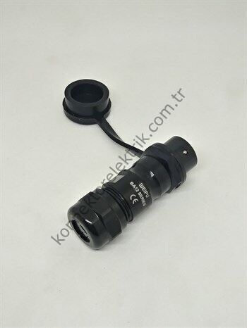 WEIPU SA1211/P2 2 Pin IP67 Hafifletilmiş Metal Kasa Karşıt Kablo Tipi Erkek Su Geçirmez Konnektör