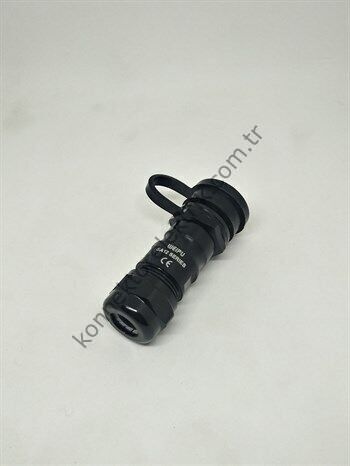 WEIPU SA1211/P6 6 Pin IP67 Hafifletilmiş Metal Kasa Karşıt Kablo Tipi Erkek Su Geçirmez Konnektör