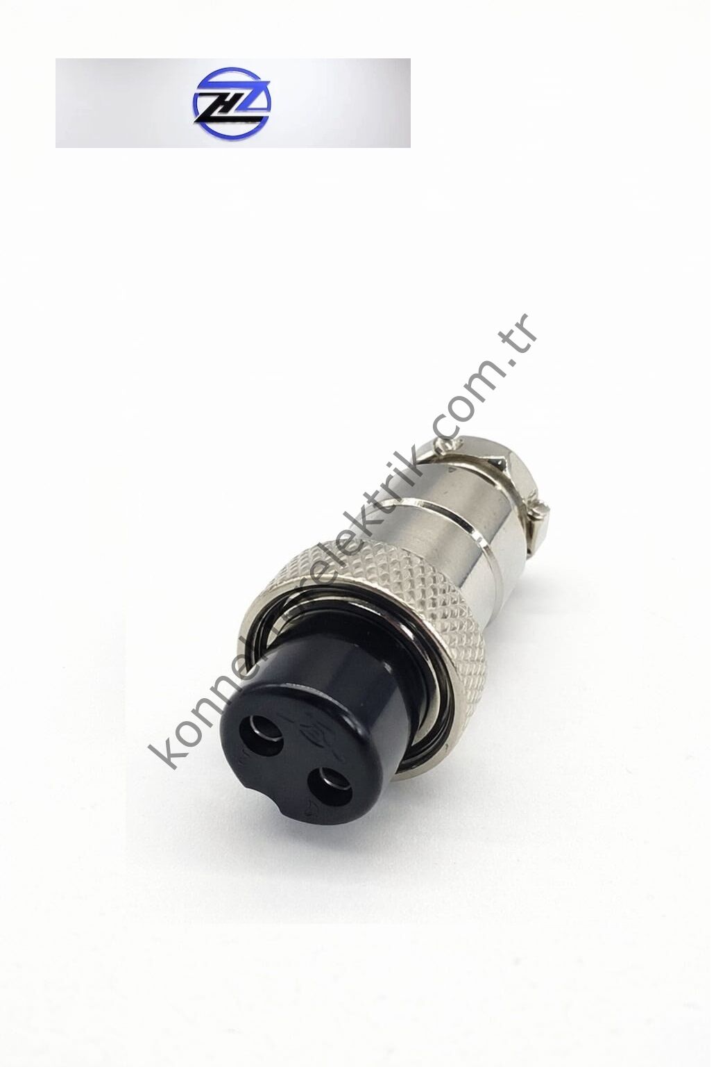 HZ CONNECTORS GX16 16M-2A 2 Pin Metal Kasa Kablo Tipi Dişi Mike (Mayk) Konnektör