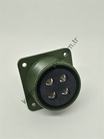 KUKDONG MS3102E 22-22S 4 Pin Metal Kasa Panel Tipi Dişi Askeri Konnektör