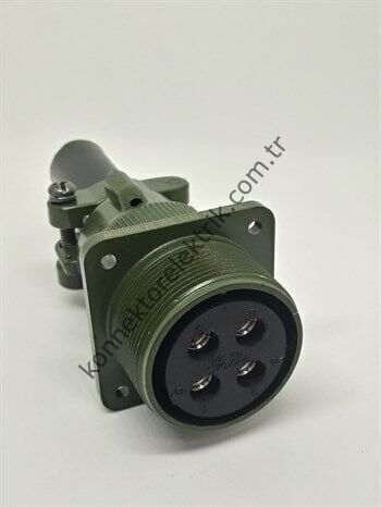 HZ CONNECTORS MS3100E 22-22S 4 Pin Karşıt Kablo Tipi Dişi Askeri Konnektör