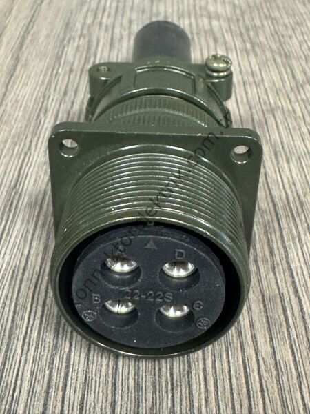 HZ CONNECTORS MS3100F 22-22S 4 Pin Karşıt Kablo Tipi Dişi Askeri Konnektör