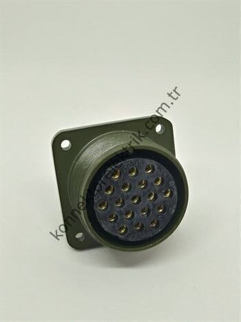 HZ CONNECTORS MS3102E 22-14S 19 Pin Metal Kasa Panel Tipi Dişi Askeri Konnektör