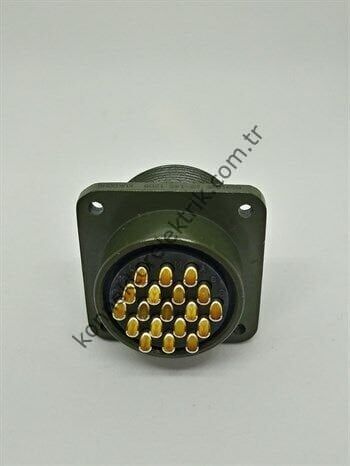 KUKDONG MS3102E 22-14S 19 Pin Metal Kasa Panel Tipi Dişi Askeri Konnektör