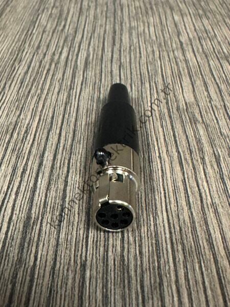HZ CONNECTORS Mini XLR 7 Pin Metal Kasa Kablo Tipi Dişi Konnektör