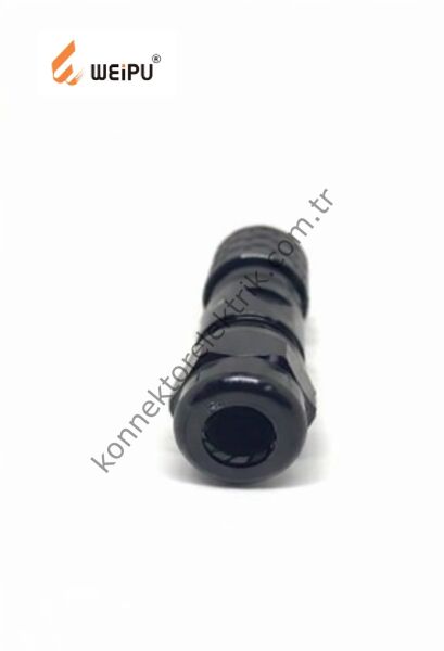 WEIPU SA1210/S4 4 Pin IP67 Hafifletilmiş Metal Kasa Kablo Tipi Dişi Su Geçirmez Konnektör