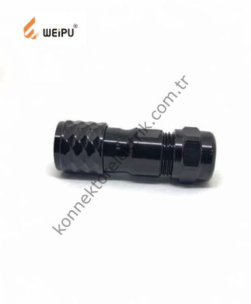 WEIPU SA1210/S4 4 Pin IP67 Hafifletilmiş Metal Kasa Kablo Tipi Dişi Su Geçirmez Konnektör