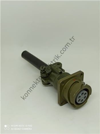 KUKDONG KDB00E 14S-6S 6 Pin Metal Kasa Bayonet Karşıt Kablo Tipi Dişi Askeri Konnektör
