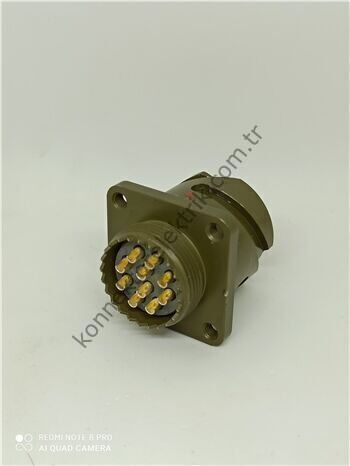 HZ CONNECTORS KDB02E 18-1P 10 Pin Metal Kasa Bayonet Panel Tipi Erkek Askeri Konnektör
