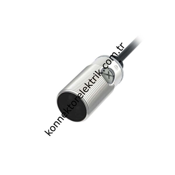 LANBAO PSMT Serisi 2mt Kablolu Paslanmaz Metal Silindirik Kısa Gövde Cisimde Yansımalı 100cm Algılama NPN Çıkışlı DC Fotosel