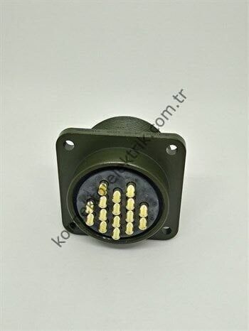 KUKDONG MS3102E 24-5S 16 Pin Metal Kasa Panel Tipi Dişi Askeri Konnektör