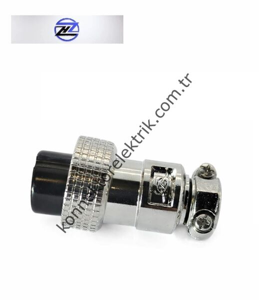 HZ CONNECTORS GX20 19M-7A 7 Pin Metal Kasa Kablo Tipi Dişi Mike (Mayk) Konnektör
