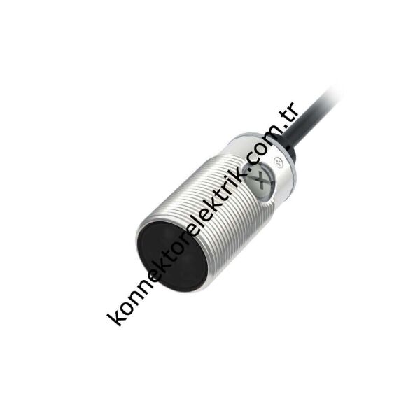 LANBAO PSMT Serisi M12 Konnnektörlü Paslanmaz Metal Silindirik Kısa Gövde Cisimden Yansımalı 100cm Algılama NPN Çıkışlı DC Fotosel