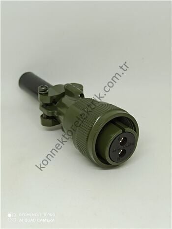 KUKDONG MS3106F 16-11S 2 Pin Metal Kasa Kablo Tipi Dişi Askeri Konnektör