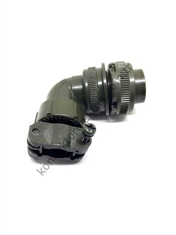 KUKDONG MS3108F 16S-1P 8 Pin Metal Kasa 90° Açılı Kablo Tipi Erkek Askeri Konnektör