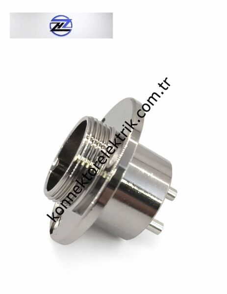 HZ CONNECTORS GX20 19M-9E Yuvarlak Flanş 9 Pin Metal Kasa Panel Tipi Erkek Mike (Mayk) Konnektör