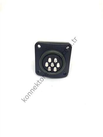 KUKDONG MS3102E 16S-1P 7 Pin Metal Kasa Panel Tipi Erkek Askeri Konnektör