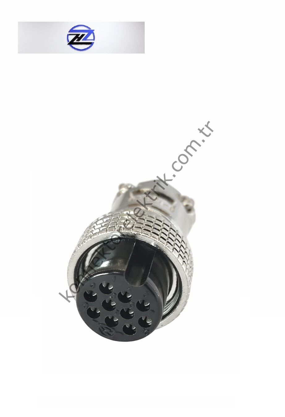 HZ CONNECTORS GX20 19M-10A 10 Pin Metal Kasa Kablo Tipi Dişi Mike (Mayk) Konnektör
