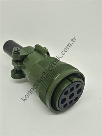 HZ CONNECTORS MS3106F 24-11S 9 Pin (6+3) Kablo Tipi Dişi Askeri Konnektör