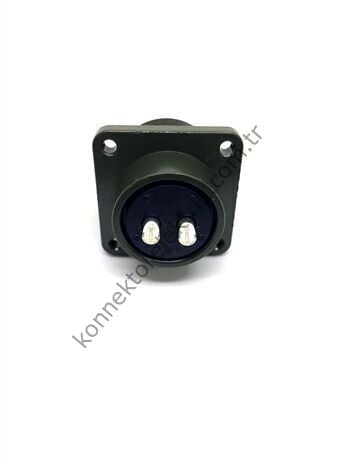 KUKDONG MS3102E 18-3P 2 Pin Metal Kasa Panel Tipi Erkek Askeri Konnektör