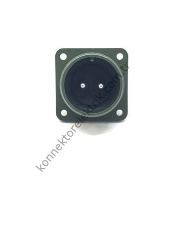 KUKDONG MS3102E 18-3P 2 Pin Metal Kasa Panel Tipi Erkek Askeri Konnektör