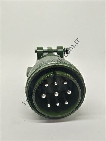 KUKDONG MS3106F 24-11P 9 Pin (6+3) Metal Kasa Kablo Tipi Erkek Askeri Konnektör