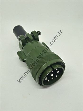 KUKDONG MS3106F 24-11P 9 Pin (6+3) Metal Kasa Kablo Tipi Erkek Askeri Konnektör