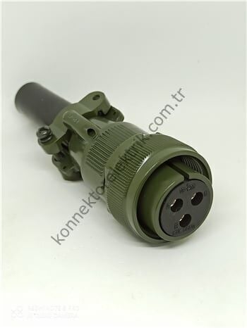 KUKDONG MS3106F 18-21S 3 Pin Metal Kasa Kablo Tipi Dişi Askeri Konnektör