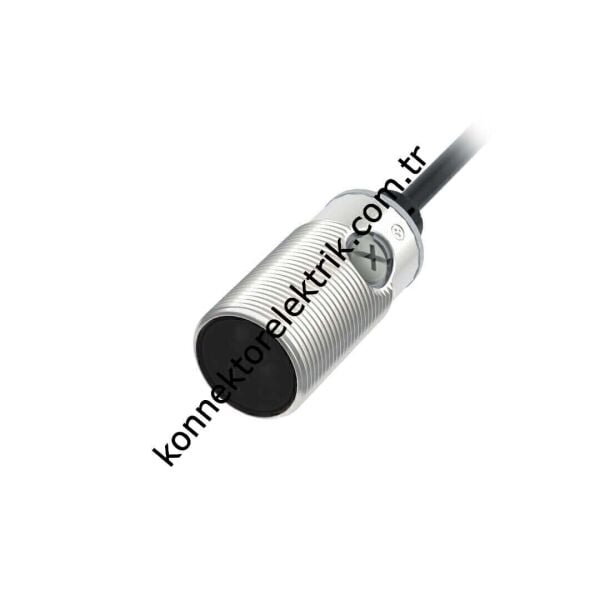 LANBAO PSMT Serisi 2mt Kablolu Paslanmaz Metal Silindirik Kısa Gövde Karşılıklı 20 mt. Algılama NPN Çıkışlı DC Fotosel