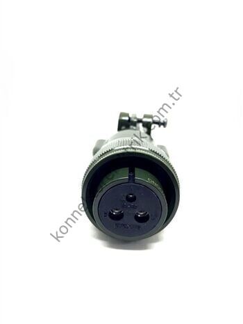 KUKDONG MS3106F 18-5S 3 Pin (2+1) Metal Kasa Kablo Tipi Dişi Askeri Konnektör