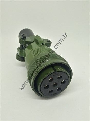 KUKDONG MS3106F 24-2S 7 Pin Metal Kasa Kablo Tipi Dişi Askeri Konnektör