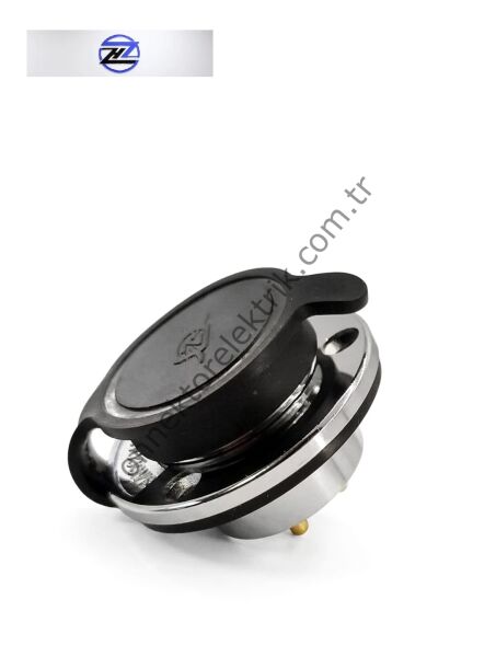 HZ CONNECTORS GX25 25M-3E Yuvarlak Flanş 3 Pin Metal Kasa Panel Tipi Erkek Mike (Mayk) Konnektör