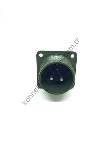 KUKDONG MS3102E 18-5P 3 Pin (2+1) Metal Kasa Panel Tipi Erkek Askeri Konnektör