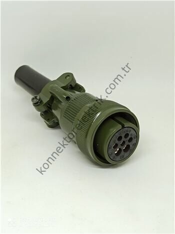 KUKDONG MS3106F 18-9S 7 Pin (5+2) Metal Kasa Kablo Tipi Dişi Askeri Konnektör