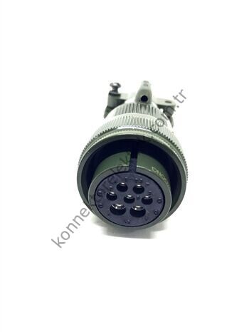 KUKDONG MS3106F 18-9S 7 Pin (5+2) Metal Kasa Kablo Tipi Dişi Askeri Konnektör