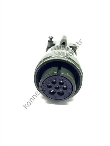 KUKDONG MS3106F 18-9S 7 Pin (5+2) Metal Kasa Kablo Tipi Dişi Askeri Konnektör