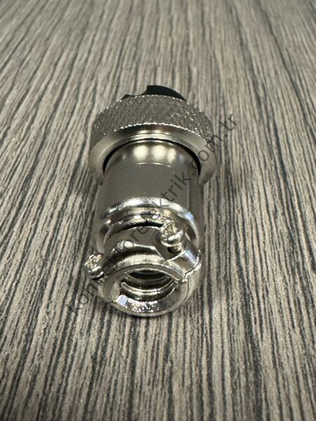 HZ CONNECTORS GX16 16M-3A 3 Pin Metal Kasa Kablo Tipi Dişi Mike (Mayk) Konnektör